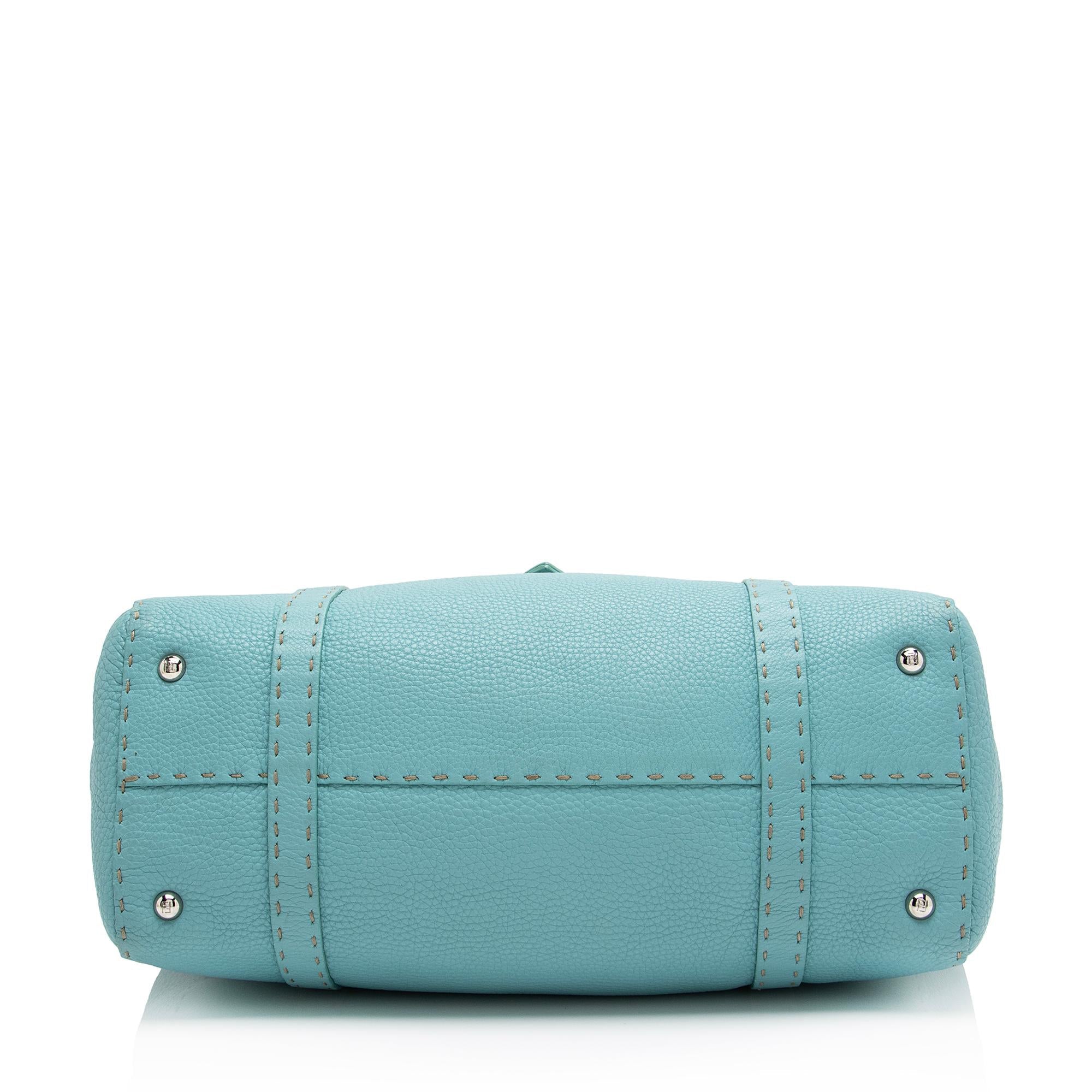Fendi Leather Selleria Linda Large Satchel (SHF-1fEOnp)