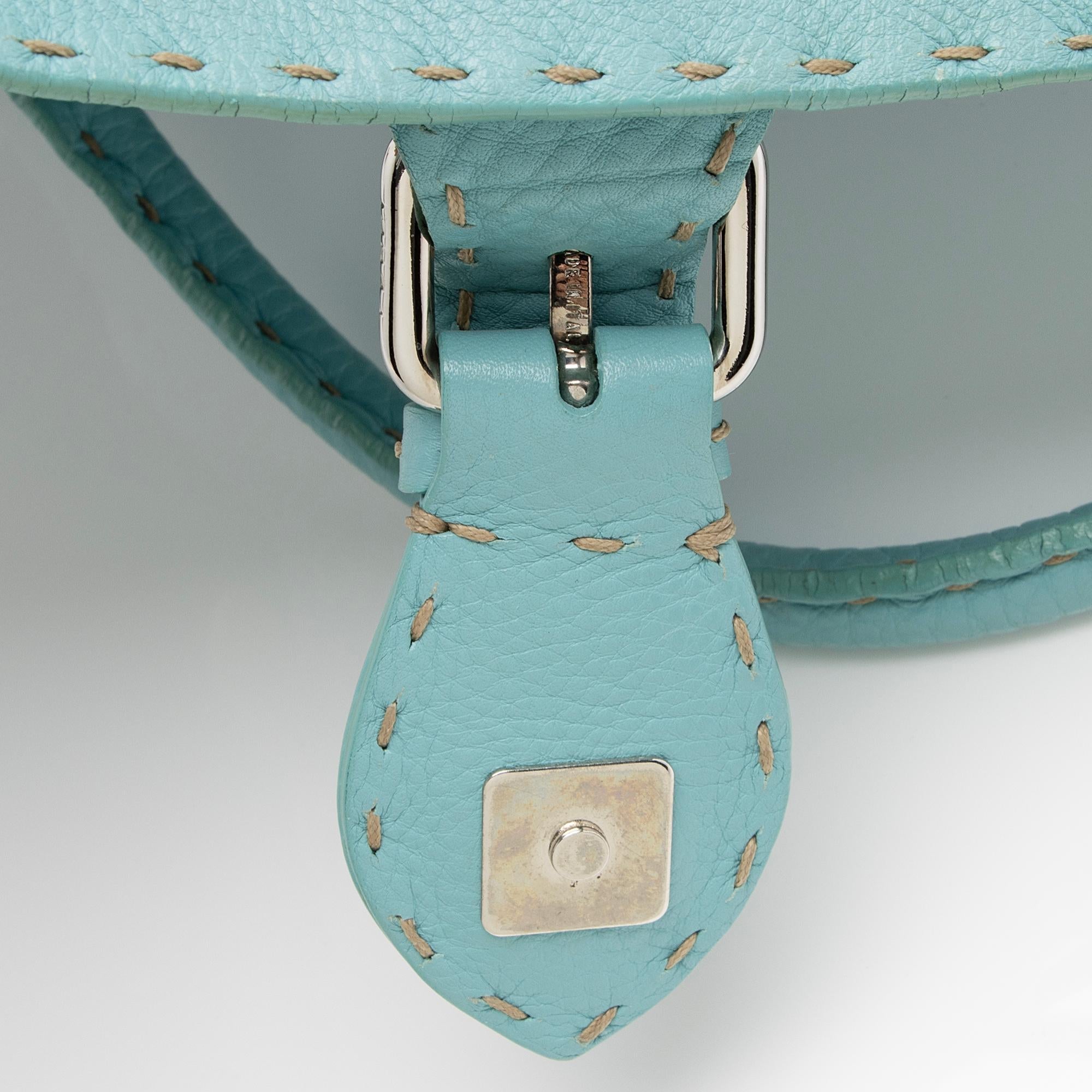 Fendi Leather Selleria Linda Large Satchel (SHF-1fEOnp)