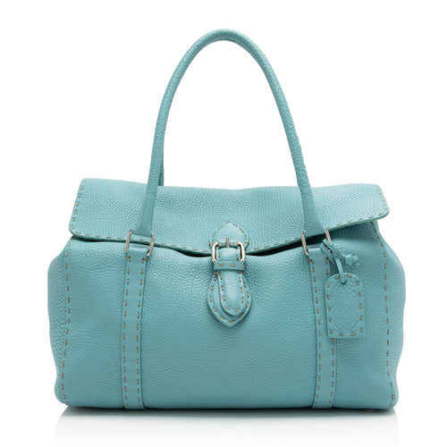 Fendi Leather Selleria Linda Large Satchel (SHF-1fEOnp)