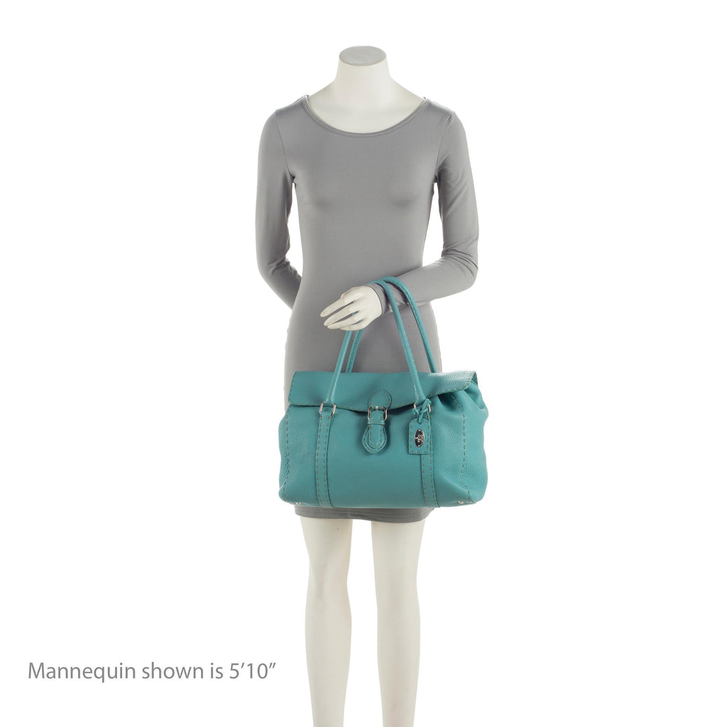 Fendi Leather Selleria Linda Large Satchel (SHF-1fEOnp)