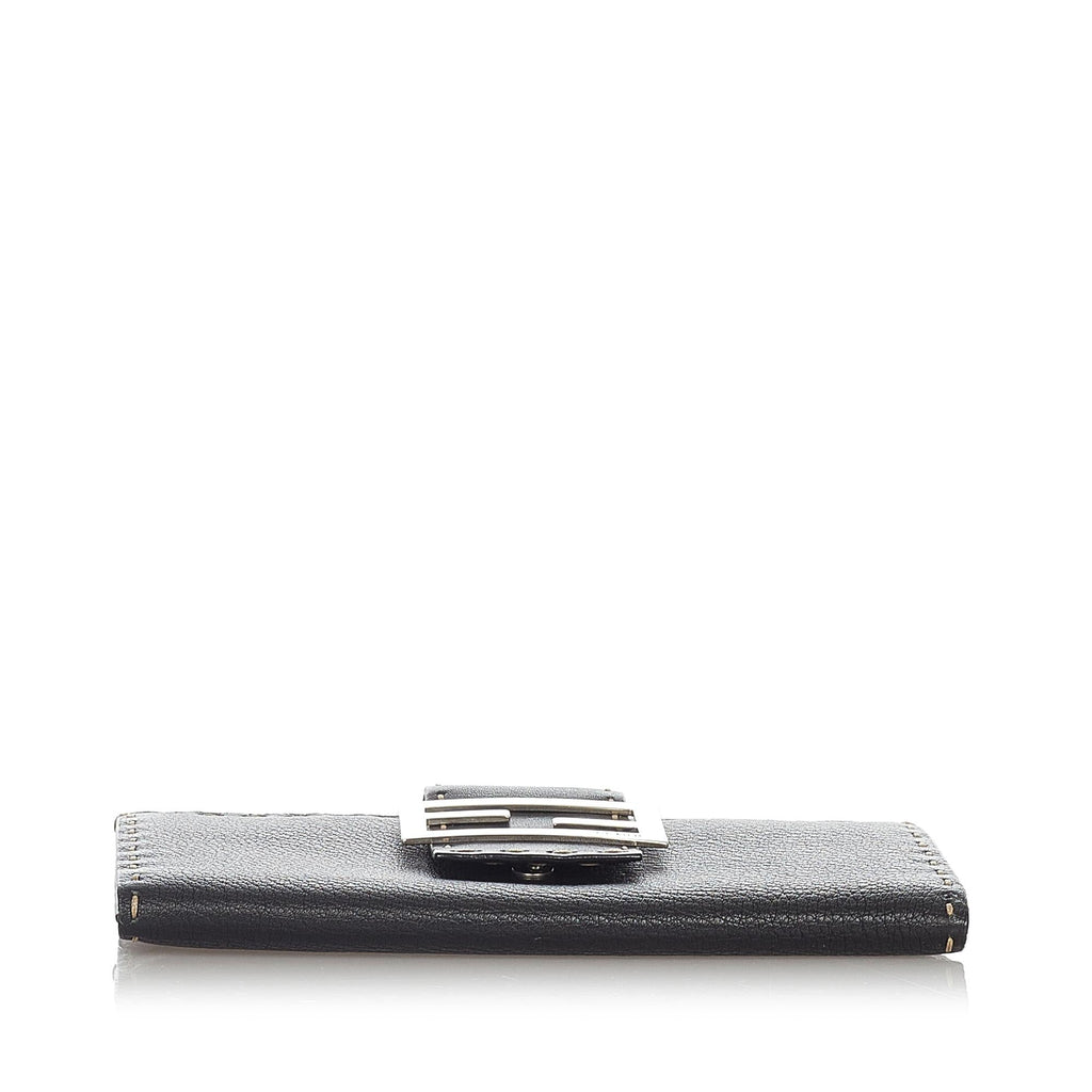 Fendi Selleria Leather Long Wallet (SHG-23841)