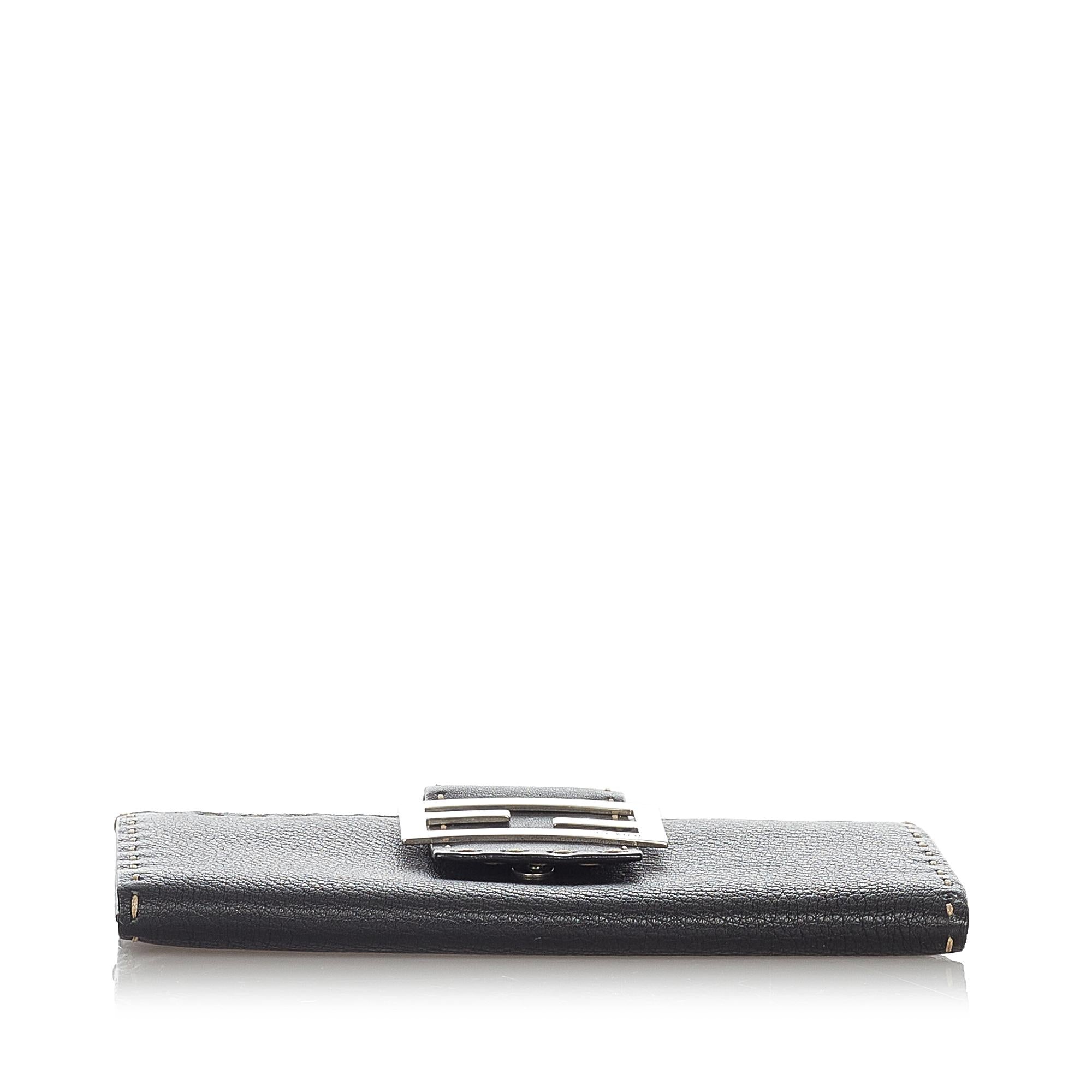 Fendi Selleria Leather Long Wallet (SHG-23841)