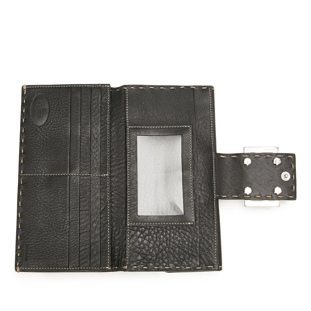 Fendi Selleria Leather Long Wallet (SHG-23841)