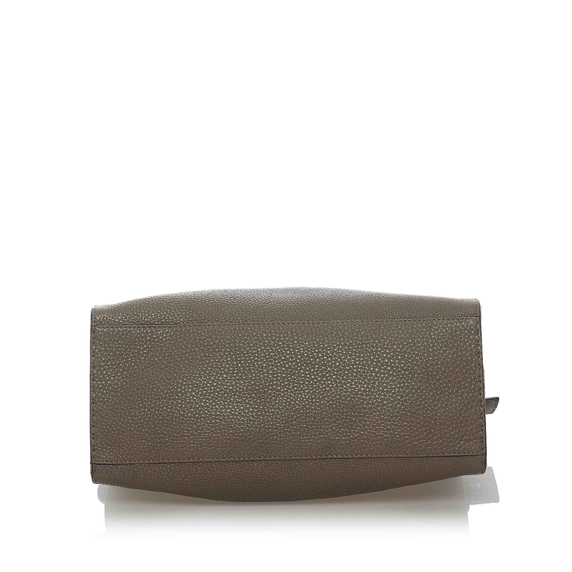 Fendi Selleria Leather Satchel (SHG-33374)