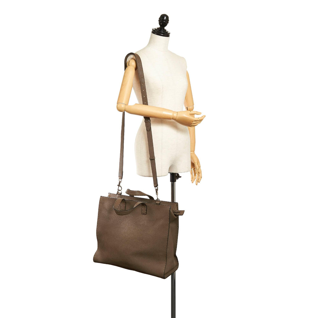 Fendi Selleria Leather Satchel (SHG-33374)