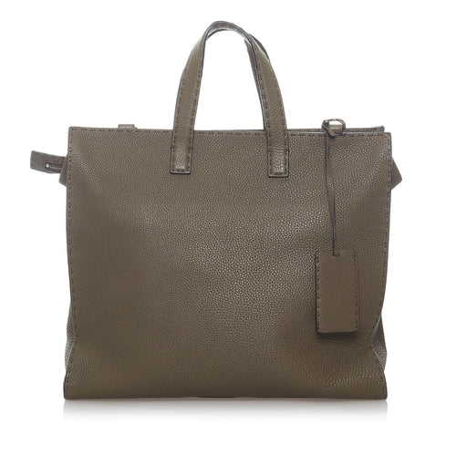 Fendi Selleria Leather Satchel (SHG-33374)