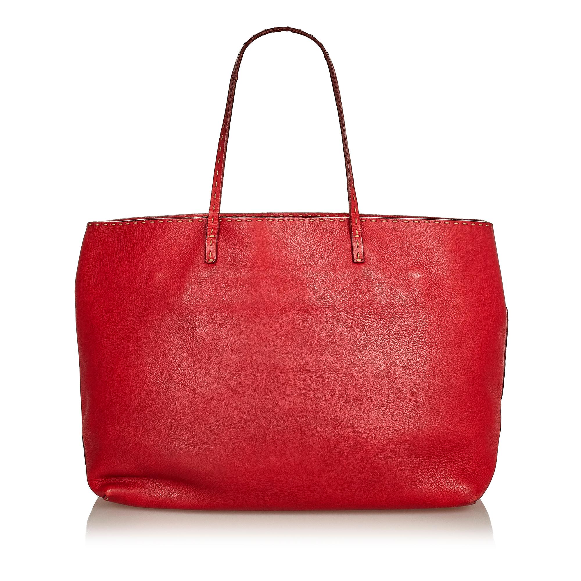 Fendi Selleria Leather Tote Bag (SHG-25660)