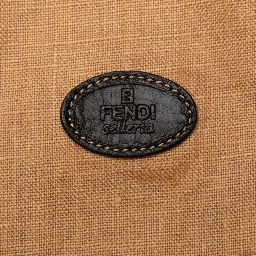 Fendi Selleria Trimmed Zucca Vertical Tote (SHG-AXod86)