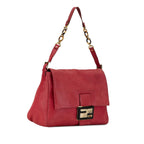 Fendi Shimmer Leather Mamma Forever Shoulder Bag (SHG-BIXvt5)