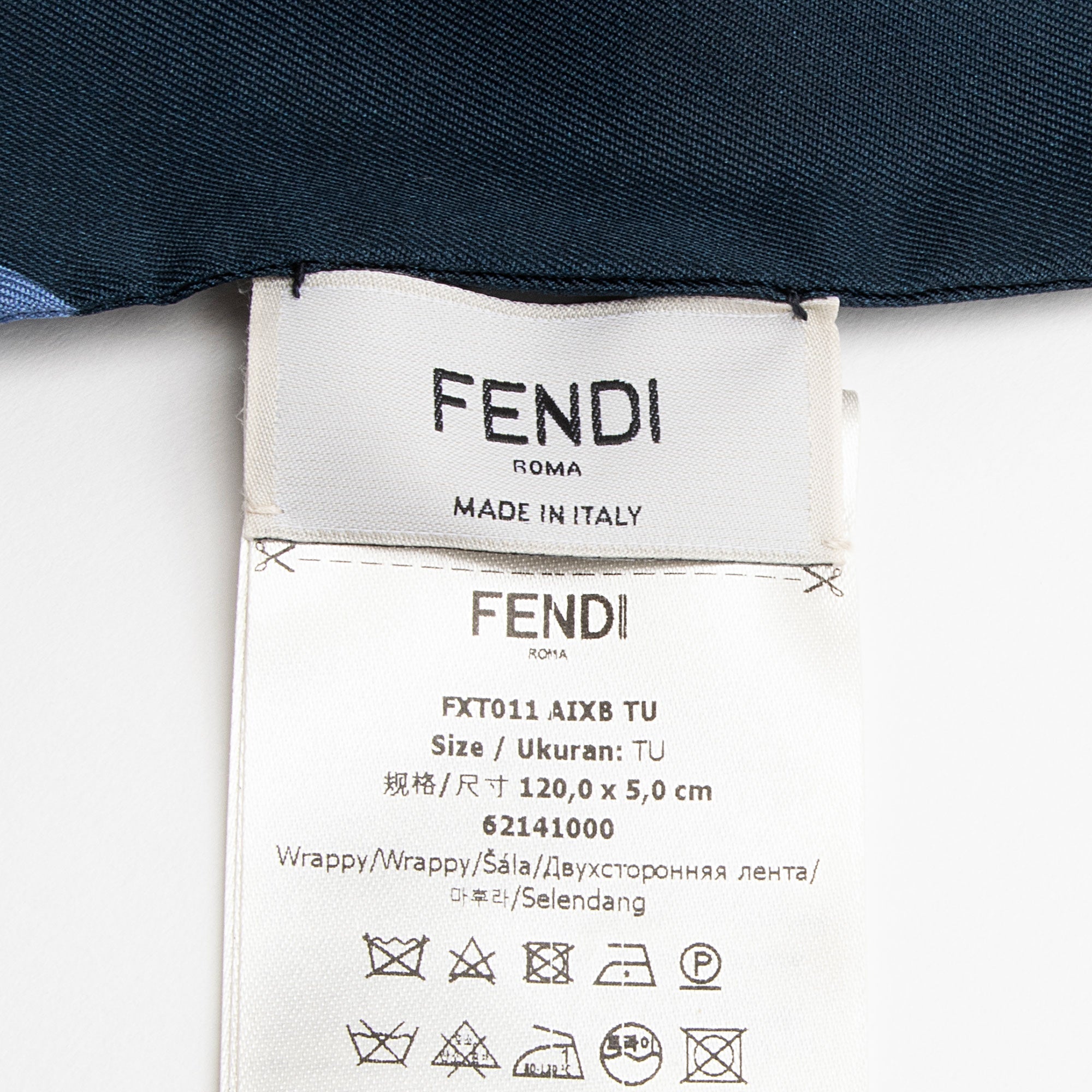 Fendi Silk Bandeau Wrappy Scarf (SHF-9dX660)