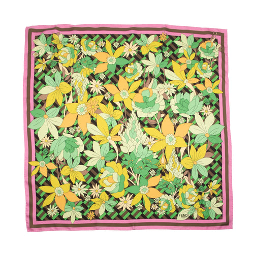 Fendi Silk Floral 90cm Scarf (SHF-Bfg7Q0)