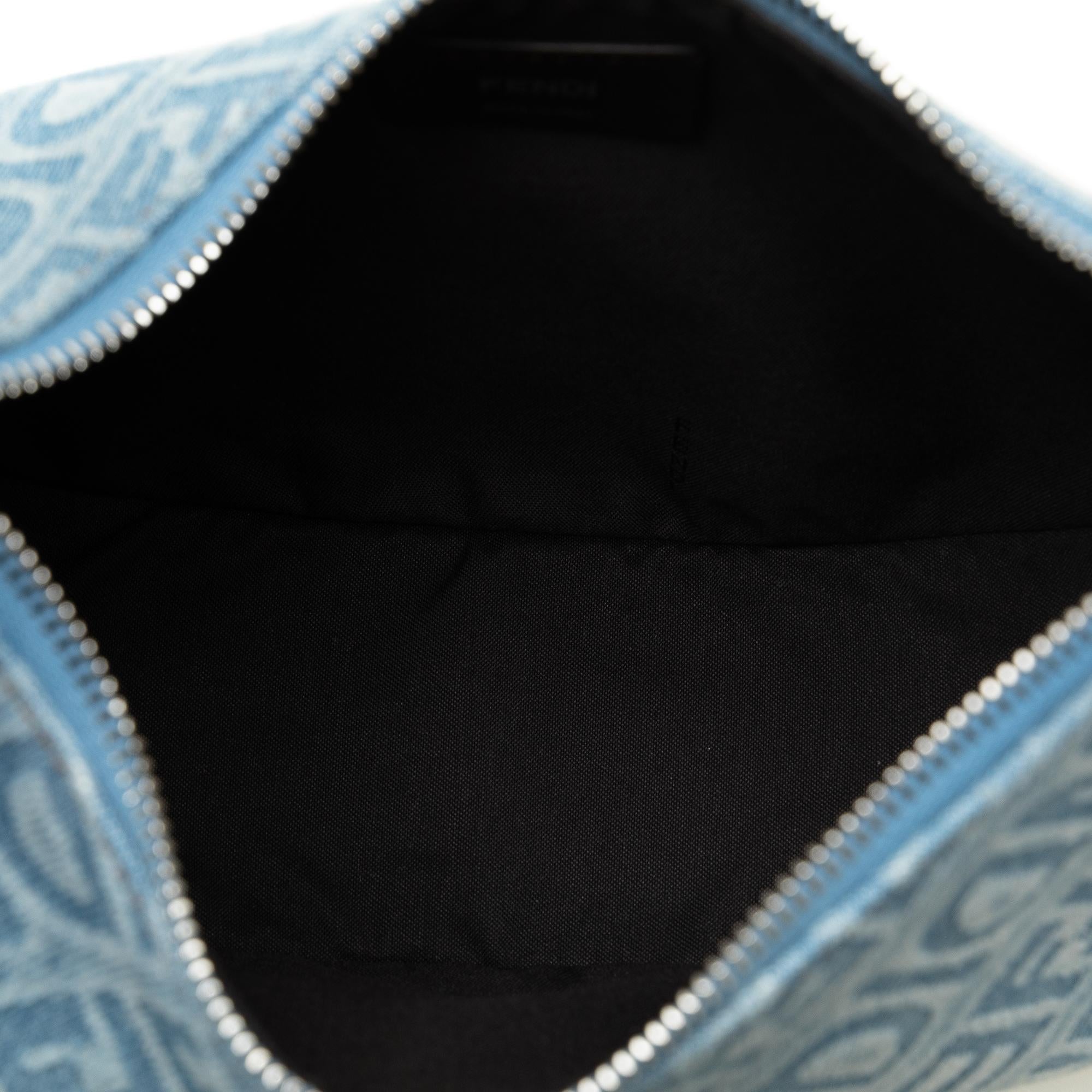 Fendi Small Denim Zucca Fendigraphy Hobo (SHG-rb2j9e)