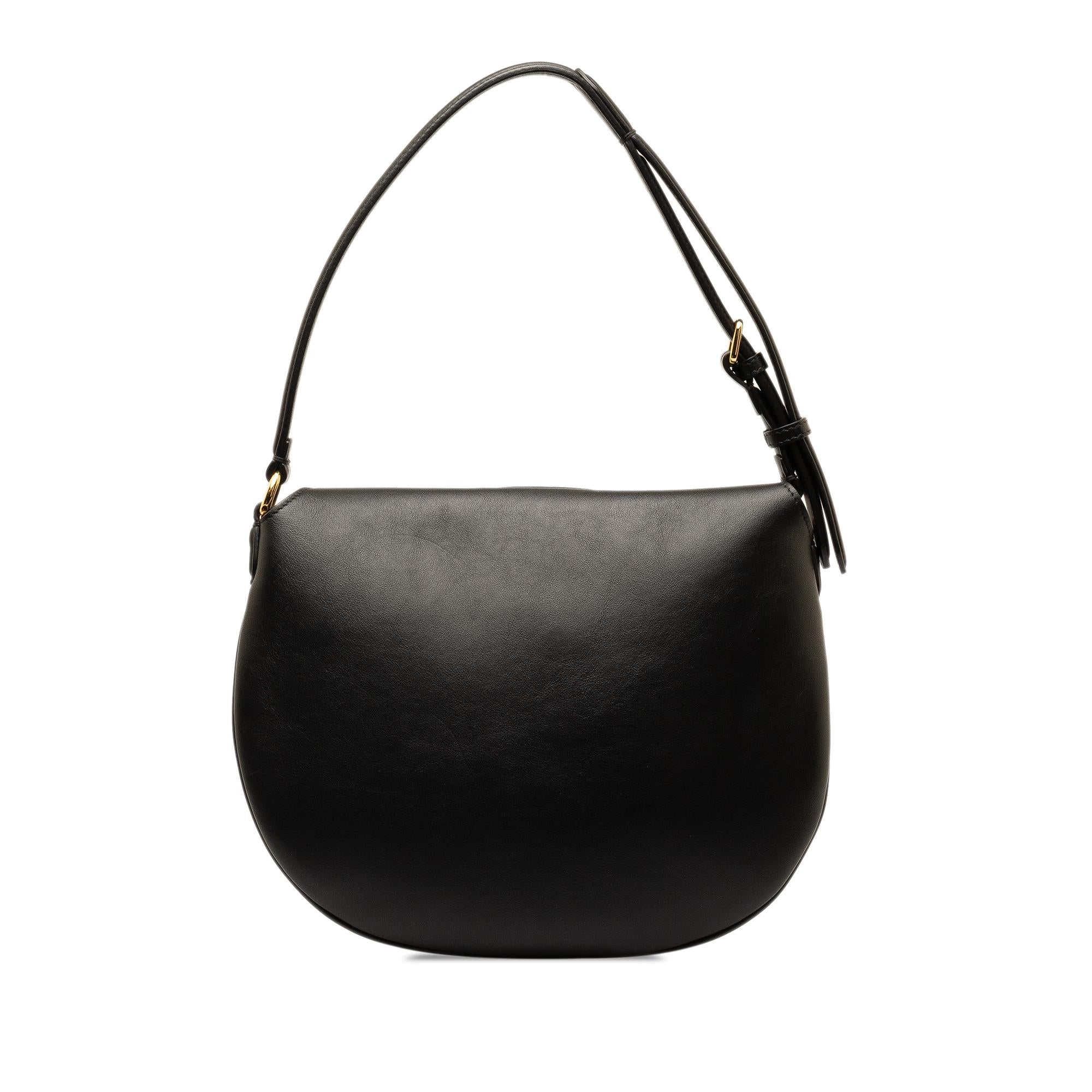 Fendi Small Leather Croissant Hobo (SHG-DNdErr)