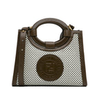 Fendi Small Perforated Runaway Tote Bag (SHG-cYlvjD)