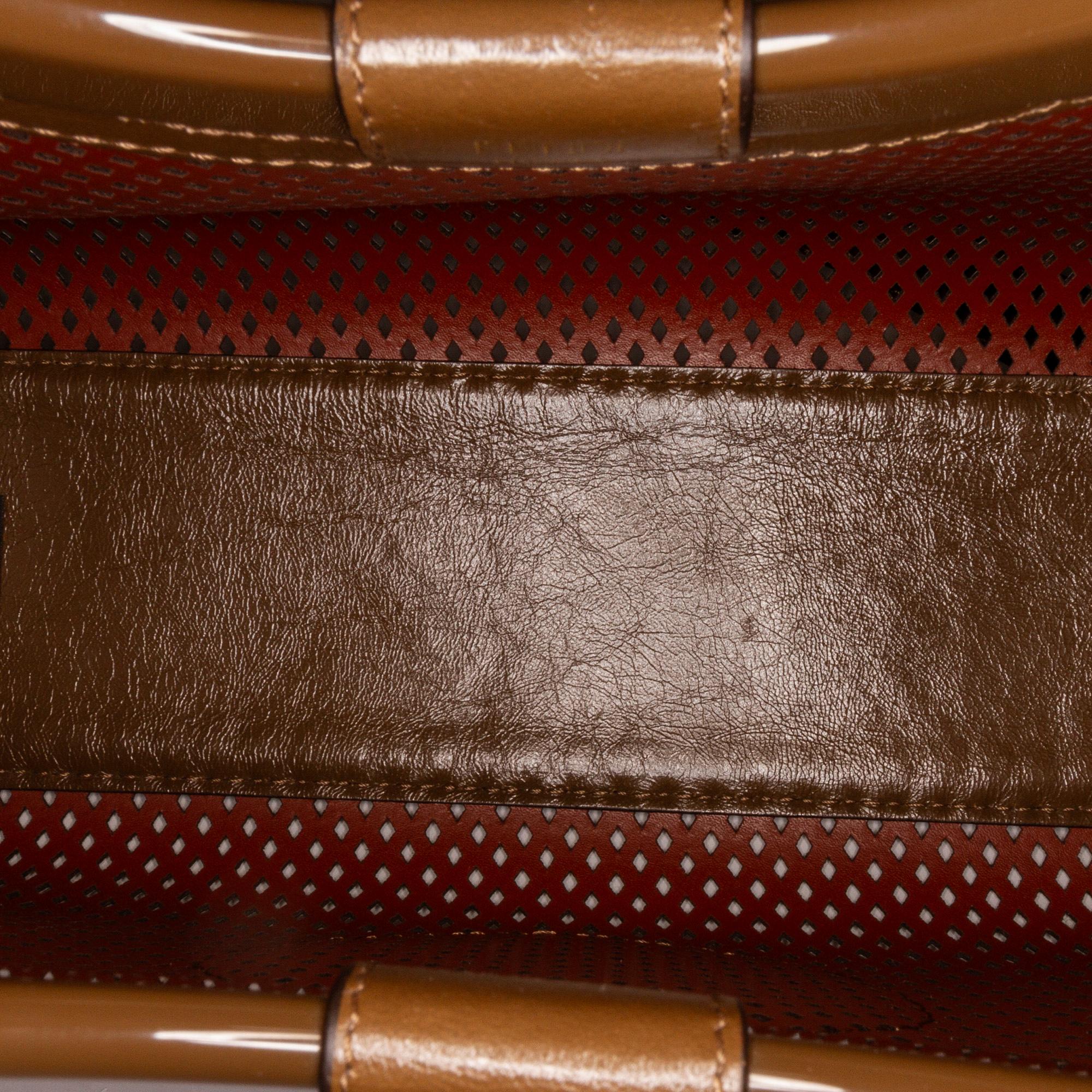 Fendi Small Perforated Runaway Tote Bag (SHG-cYlvjD)