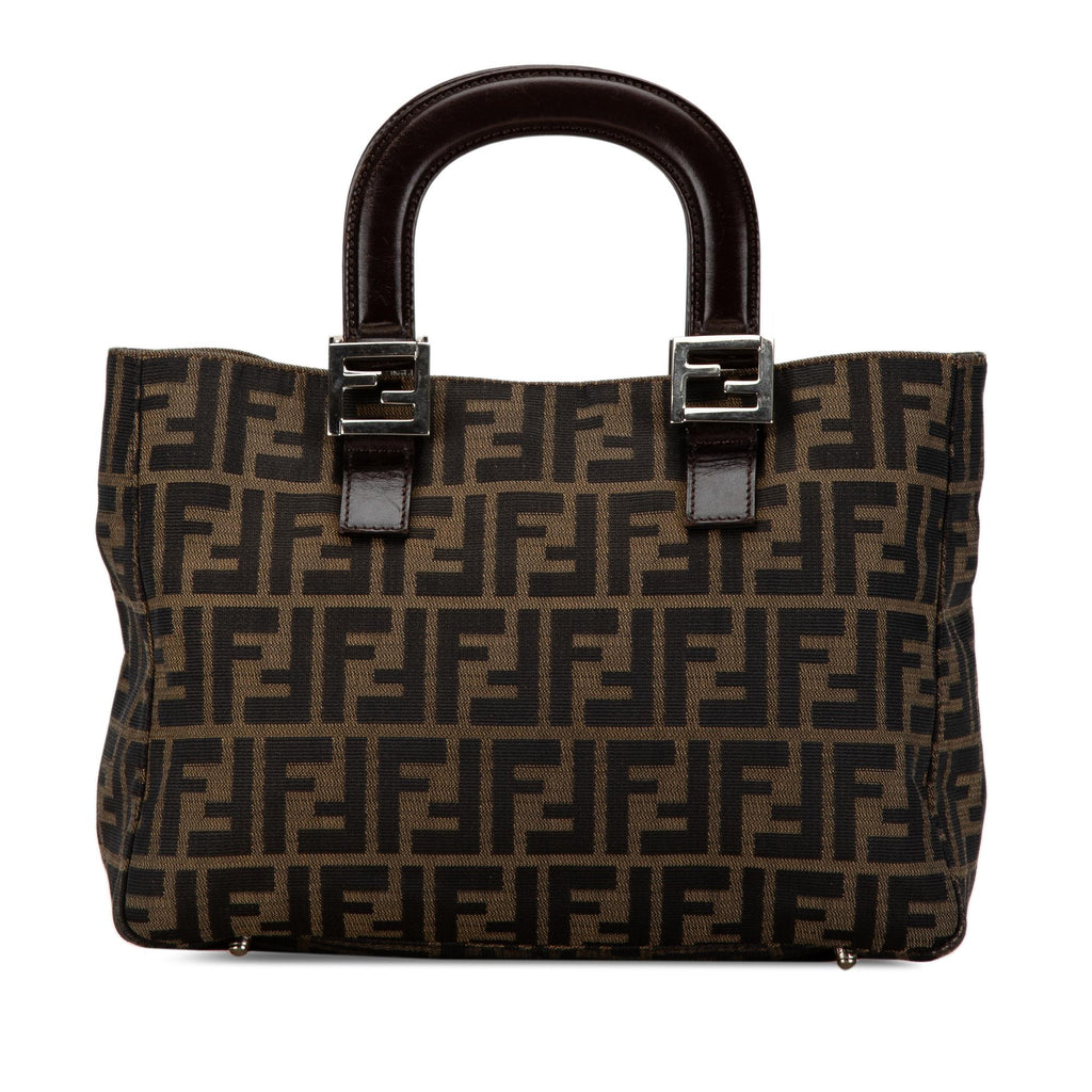 Fendi Small Zucca Canvas Twins Tote (SHG-BIvHMx)