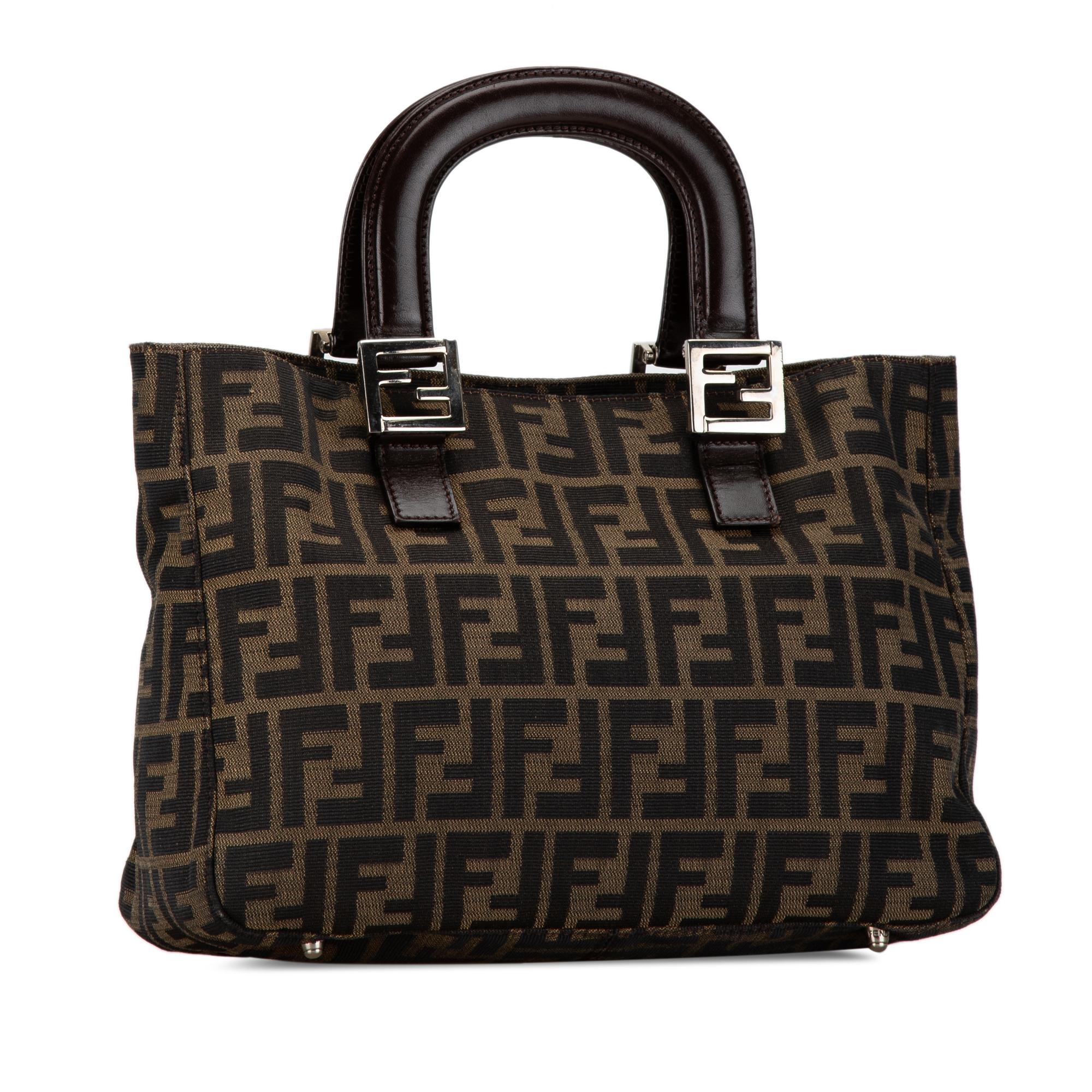 Fendi Small Zucca Canvas Twins Tote (SHG-BIvHMx)