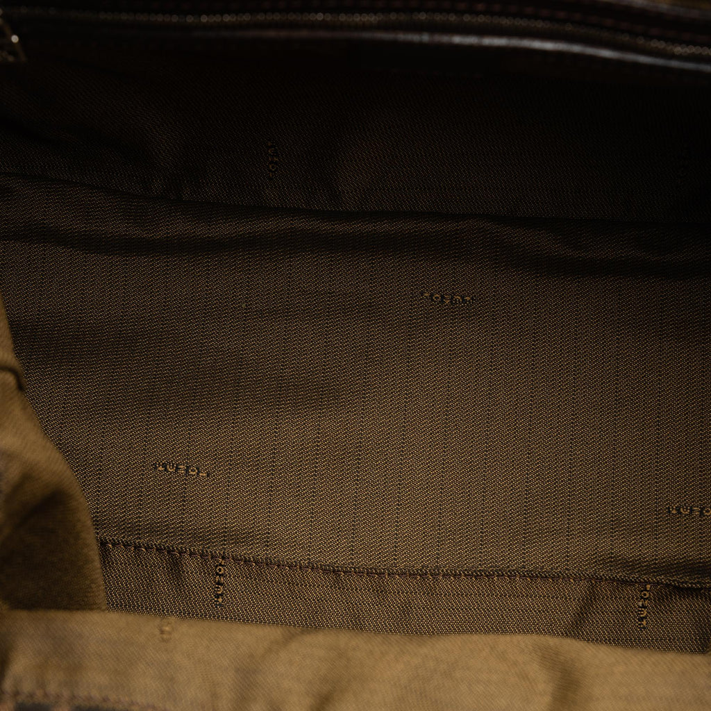 Fendi Small Zucca Canvas Twins Tote (SHG-vw77xO)