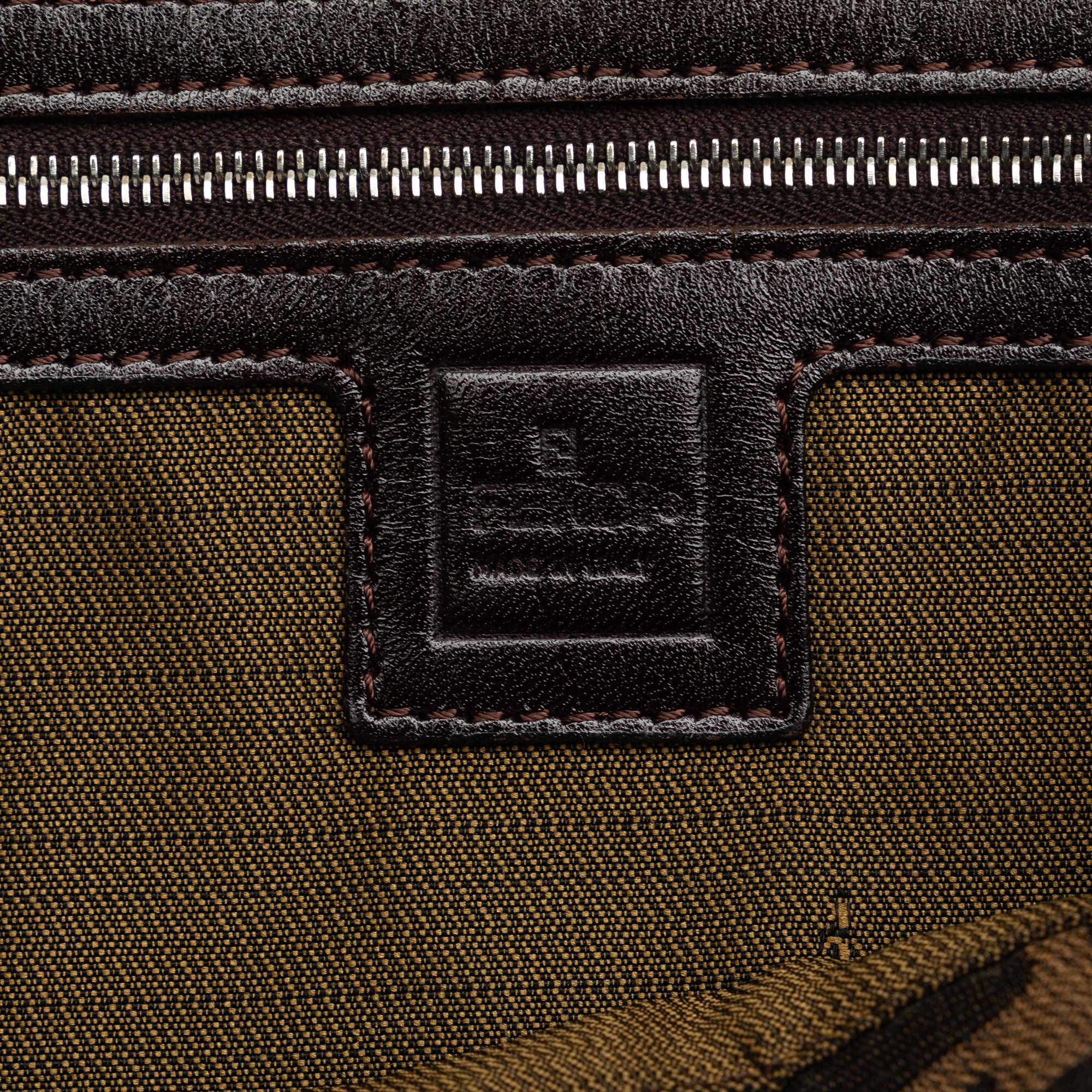 Fendi Small Zucca Canvas Twins Tote (SHG-vw77xO)