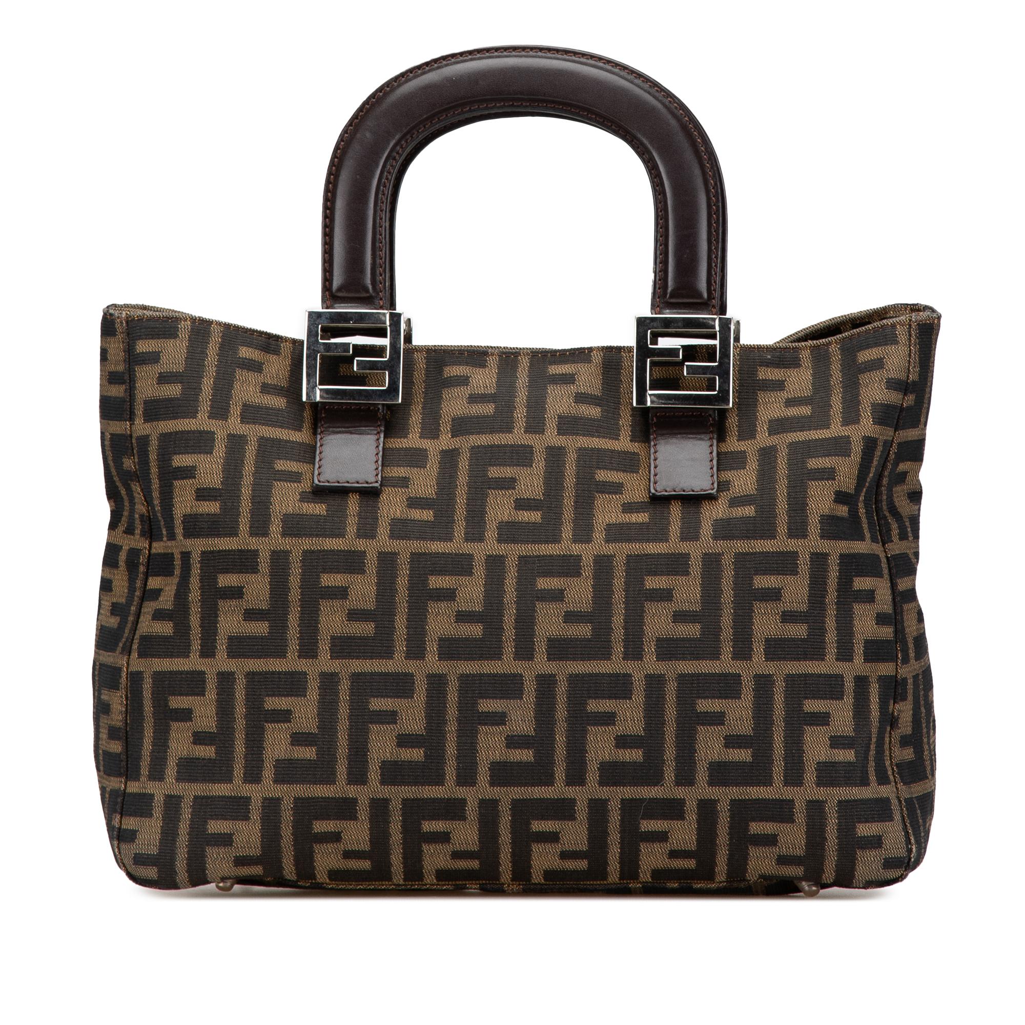 Fendi Small Zucca Canvas Twins Tote