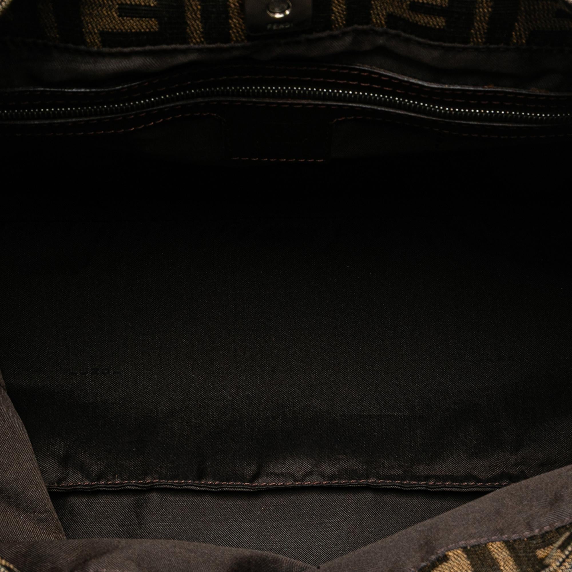 Fendi Small Zucca Canvas Twins Tote