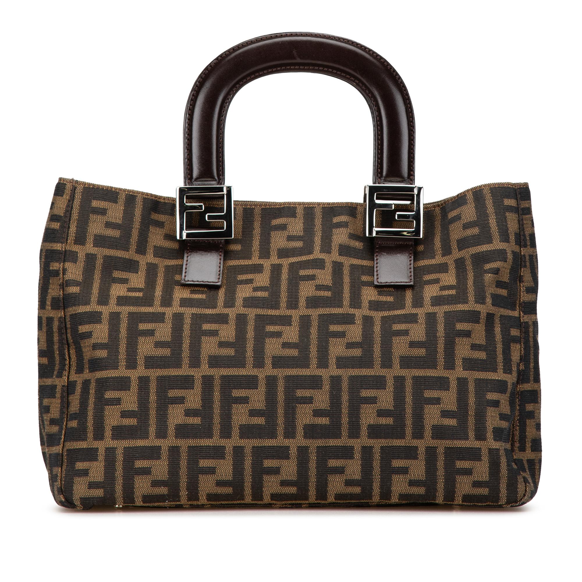 Fendi Small Zucca Canvas Twins Tote