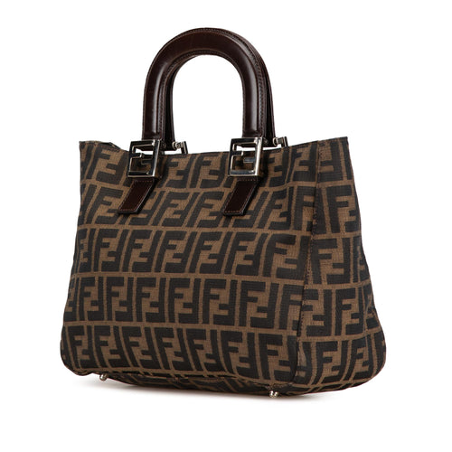Fendi Small Zucca Canvas Twins Tote