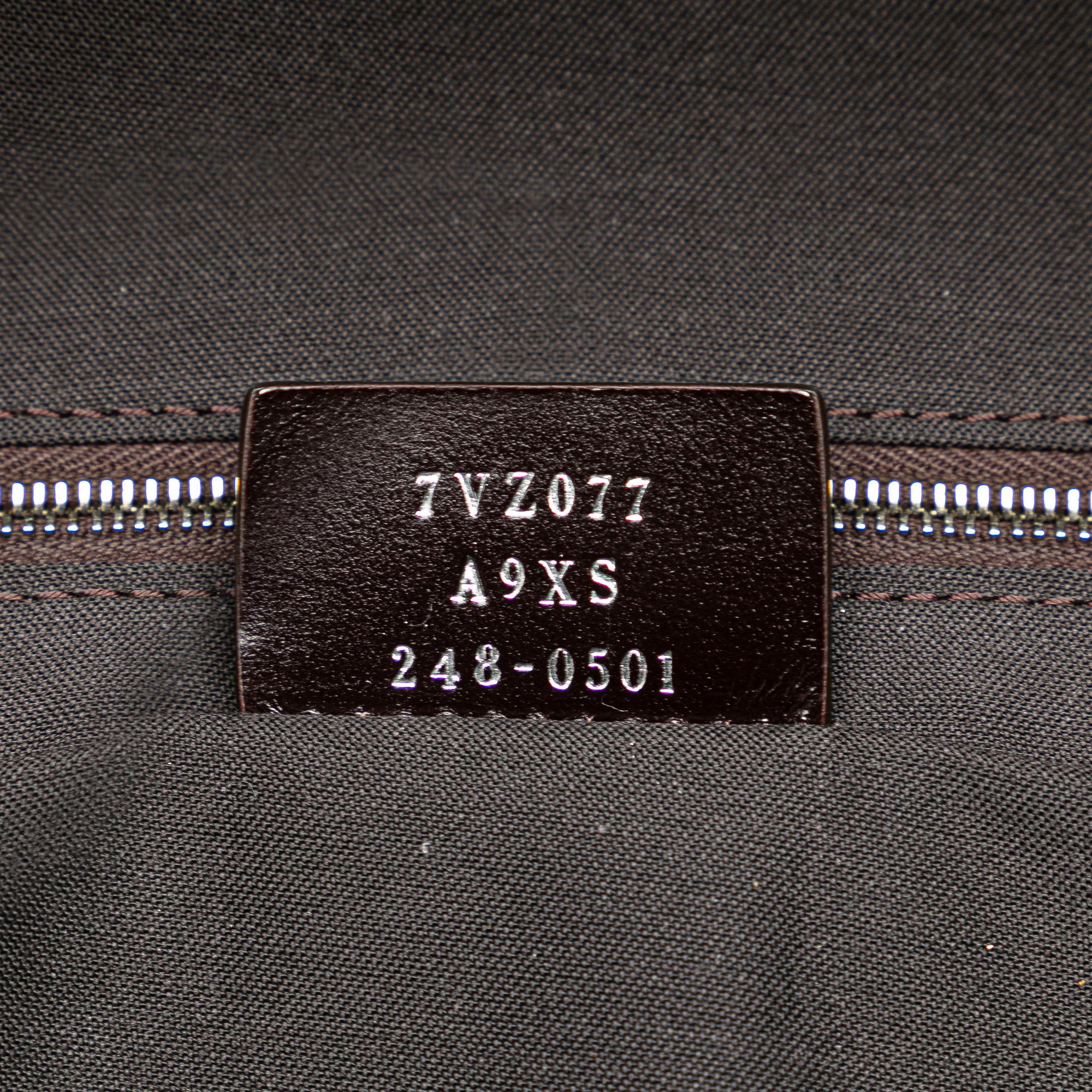Fendi Small Zucca Coated Canvas Chiodo Diagonal Backpack (SHG-SOm720)