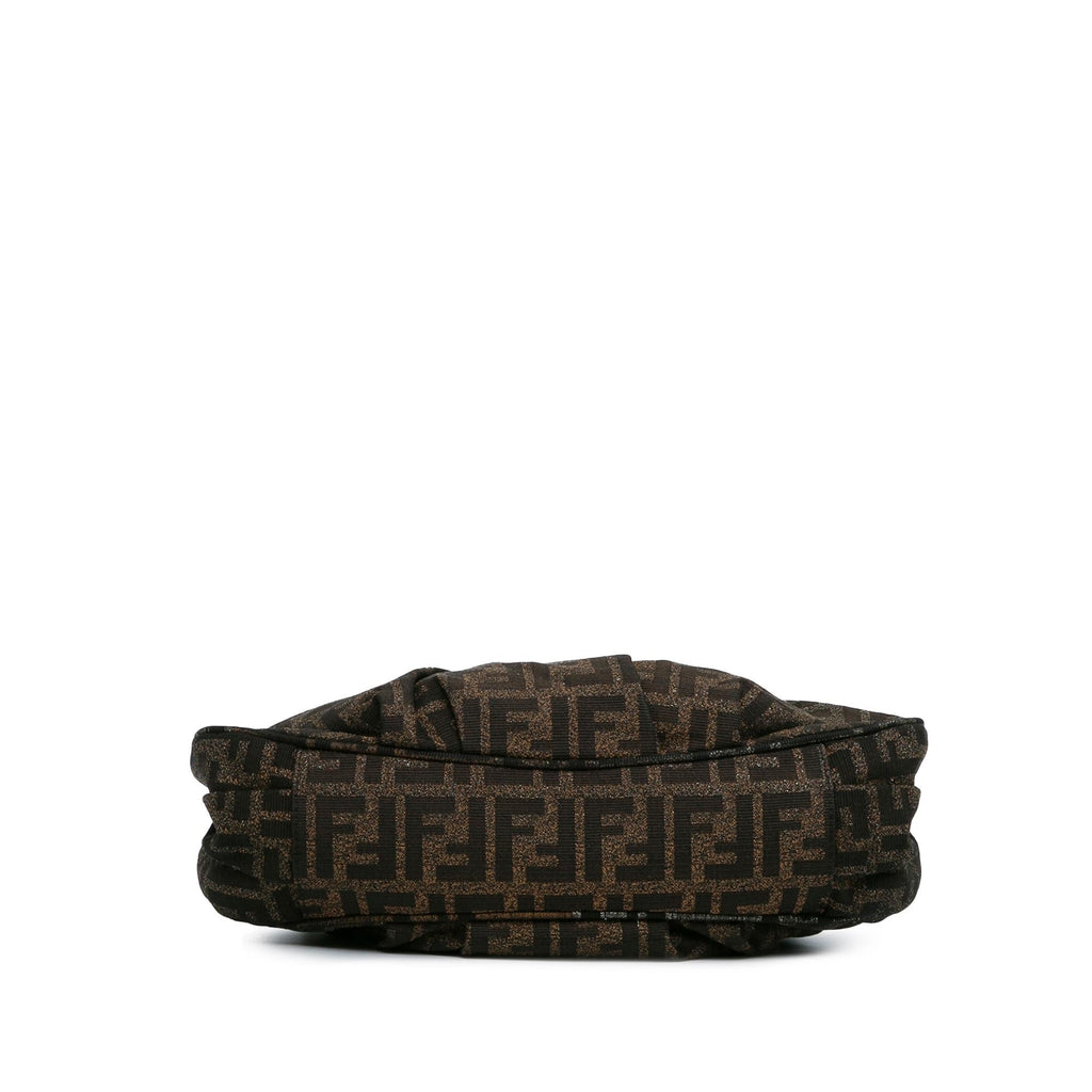 Fendi Small Zucca Metallic Canvas Mia Shoulder Bag (SHG-wJ2lNk)