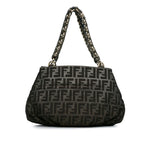 Fendi Small Zucca Metallic Canvas Mia Shoulder Bag (SHG-wJ2lNk)