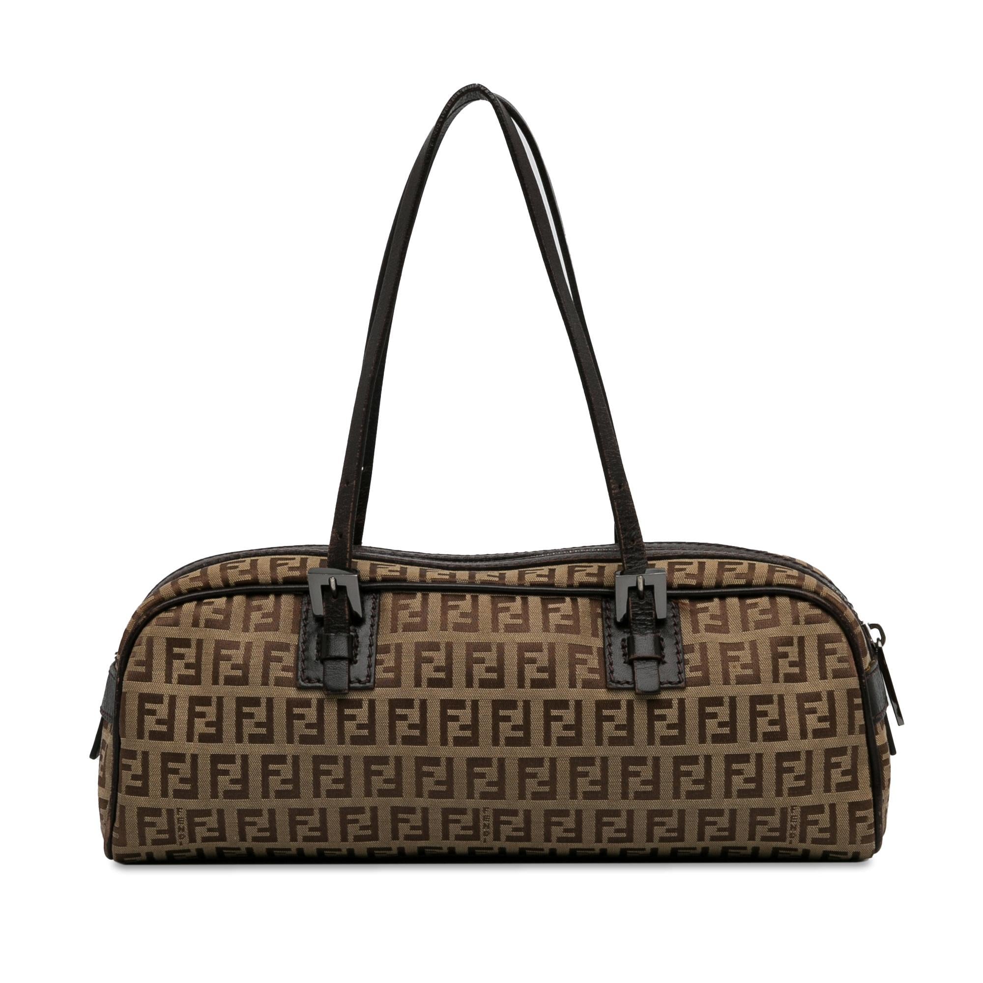 Fendi Small Zucchino Canvas Handbag (SHG-fba6xB)