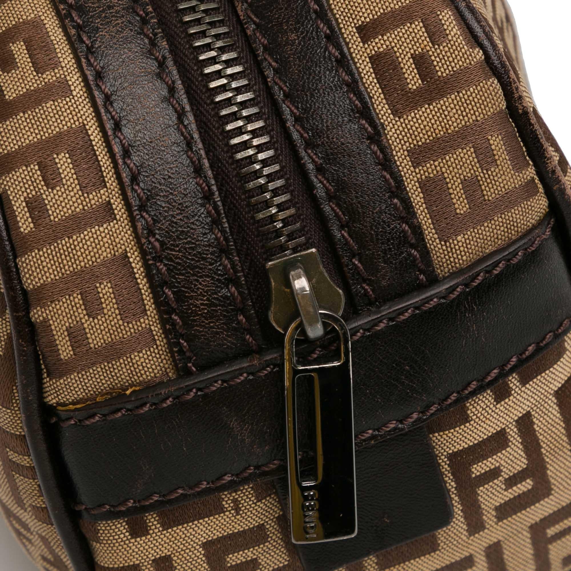 Fendi Small Zucchino Canvas Handbag (SHG-fba6xB)