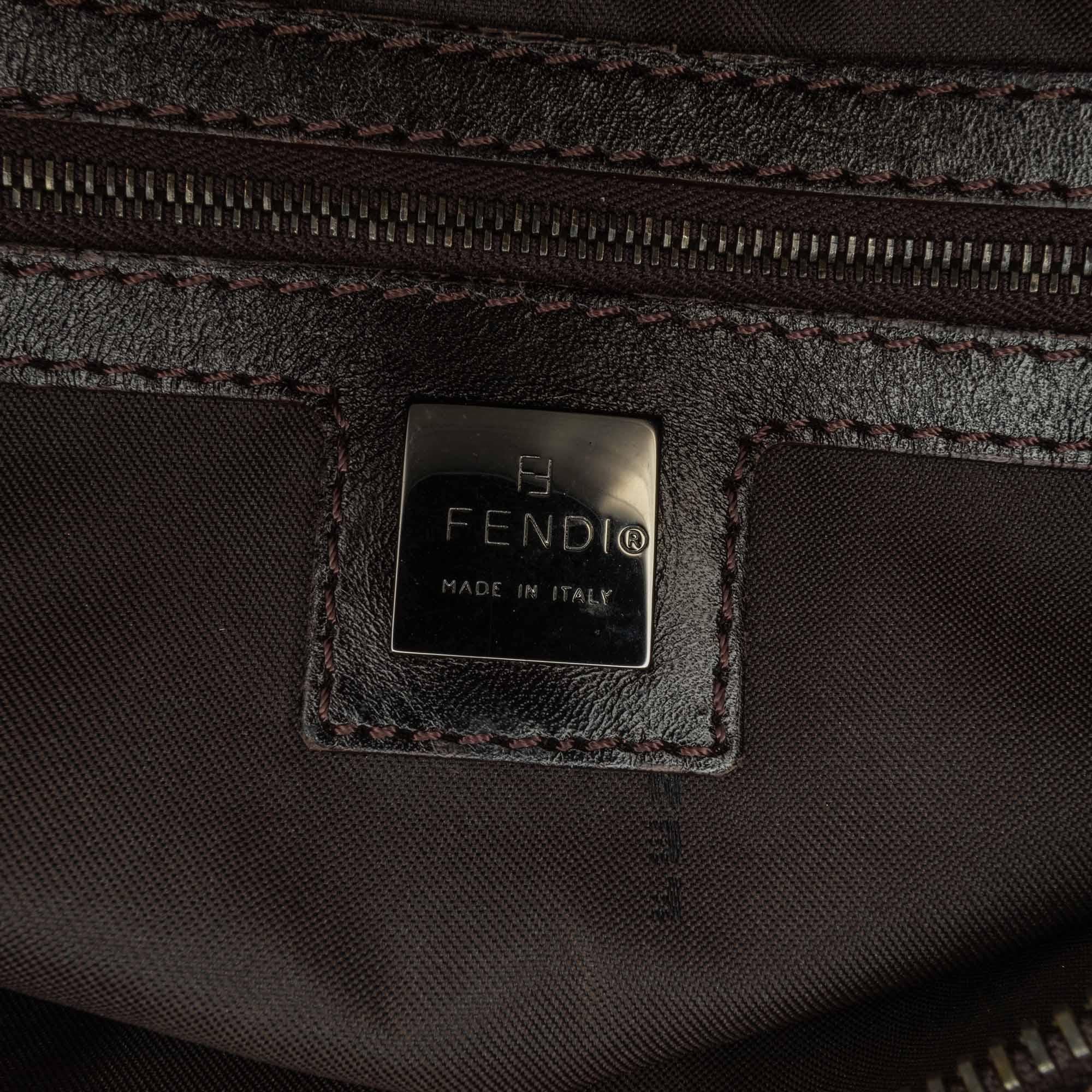 Fendi Small Zucchino Canvas Handbag (SHG-fba6xB)