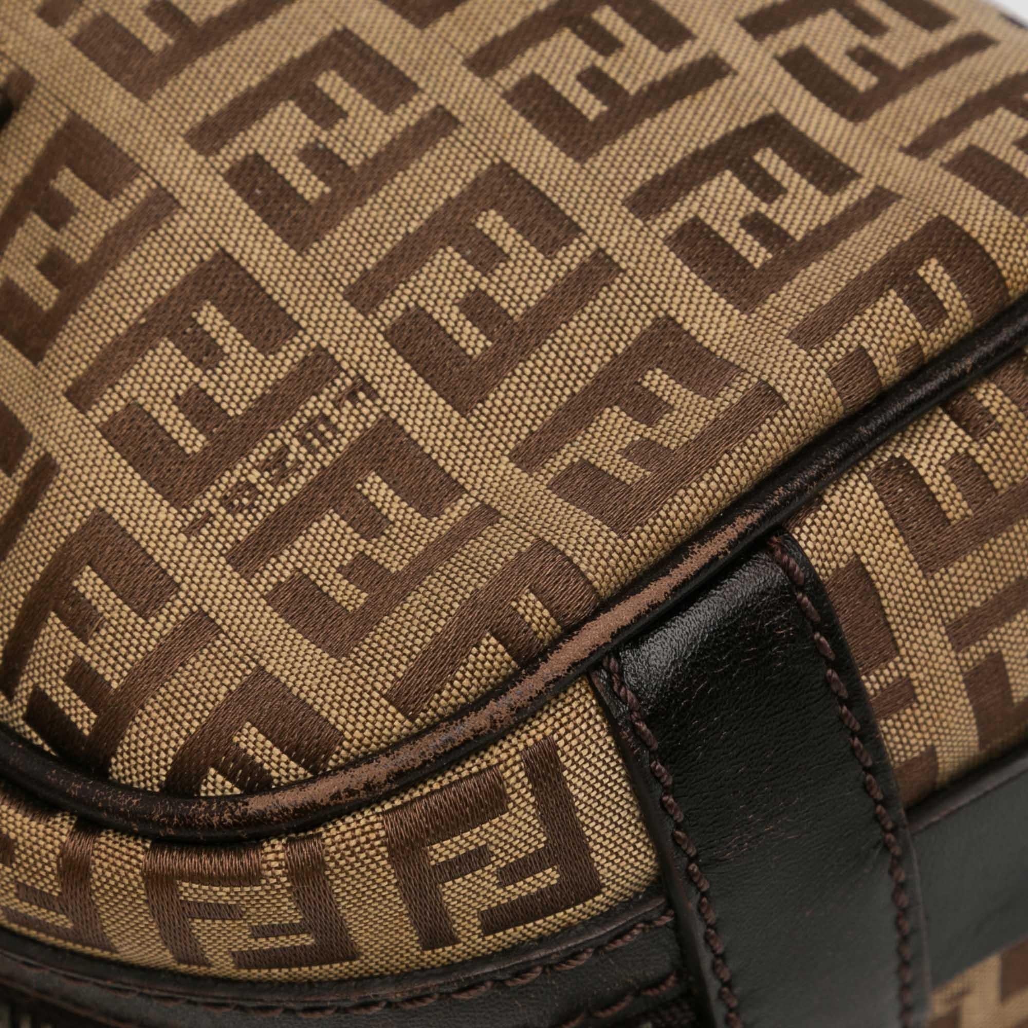 Fendi Small Zucchino Canvas Handbag (SHG-fba6xB)