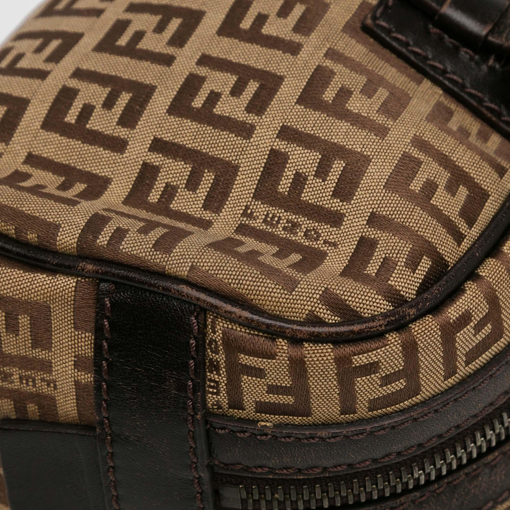 Fendi Small Zucchino Canvas Handbag (SHG-fba6xB)