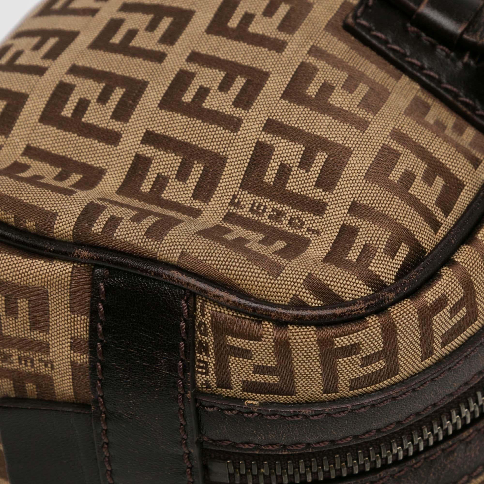 Fendi Small Zucchino Canvas Handbag (SHG-fba6xB)