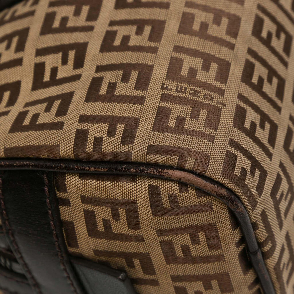 Fendi Small Zucchino Canvas Handbag (SHG-fba6xB)