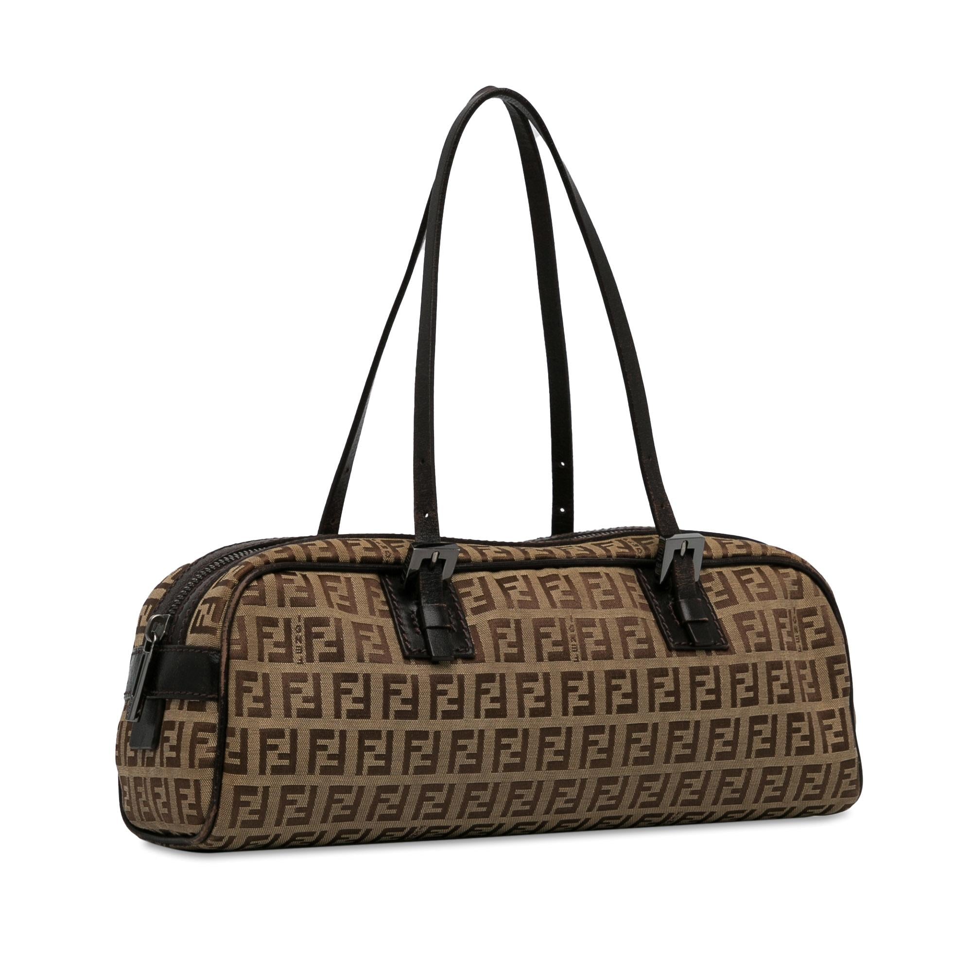 Fendi Small Zucchino Canvas Handbag (SHG-fba6xB)