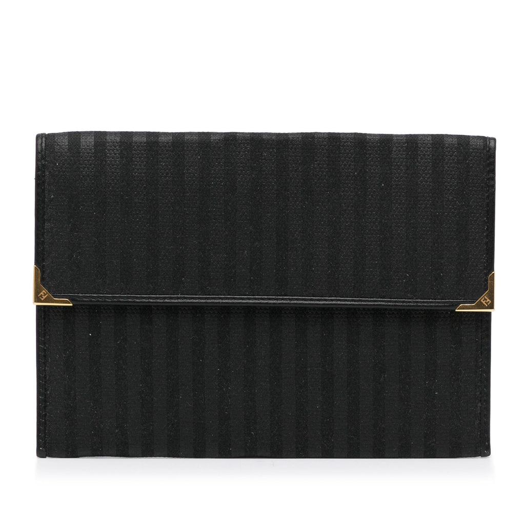 Fendi Striped Canvas Clutch (SHG-LK4Iq8)