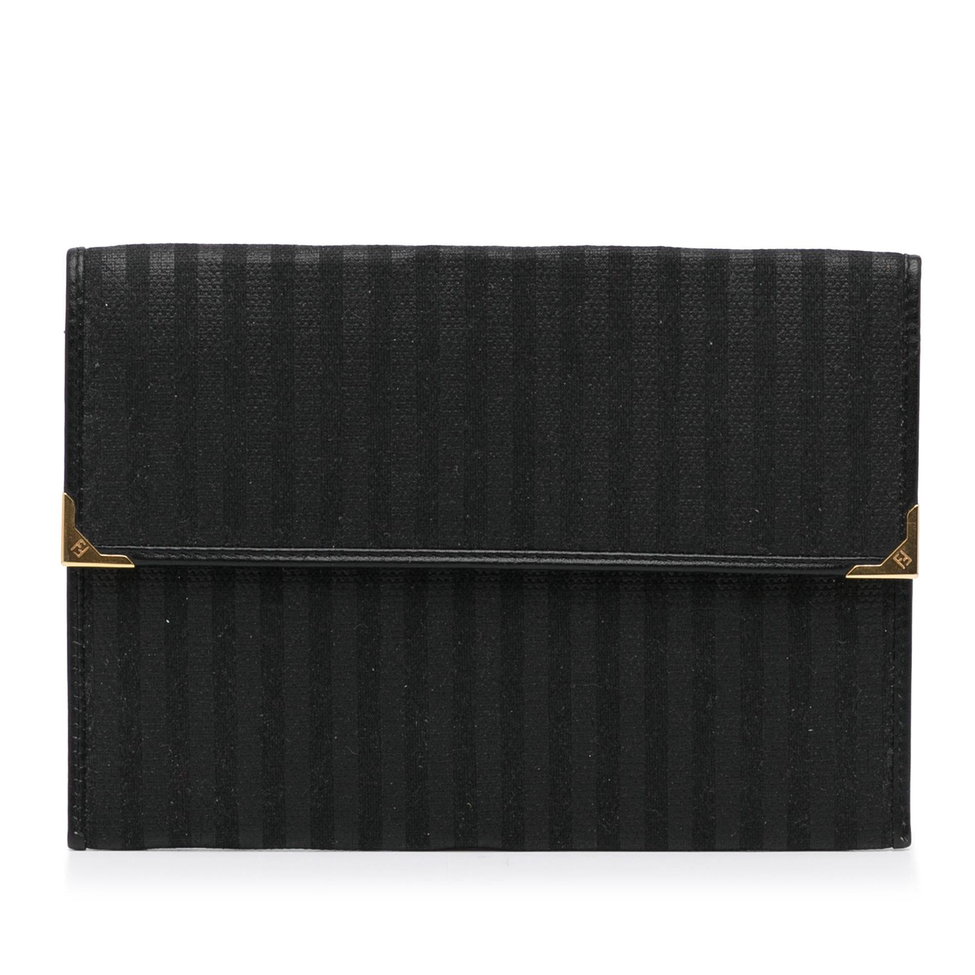 Fendi Striped Canvas Clutch (SHG-LK4Iq8)