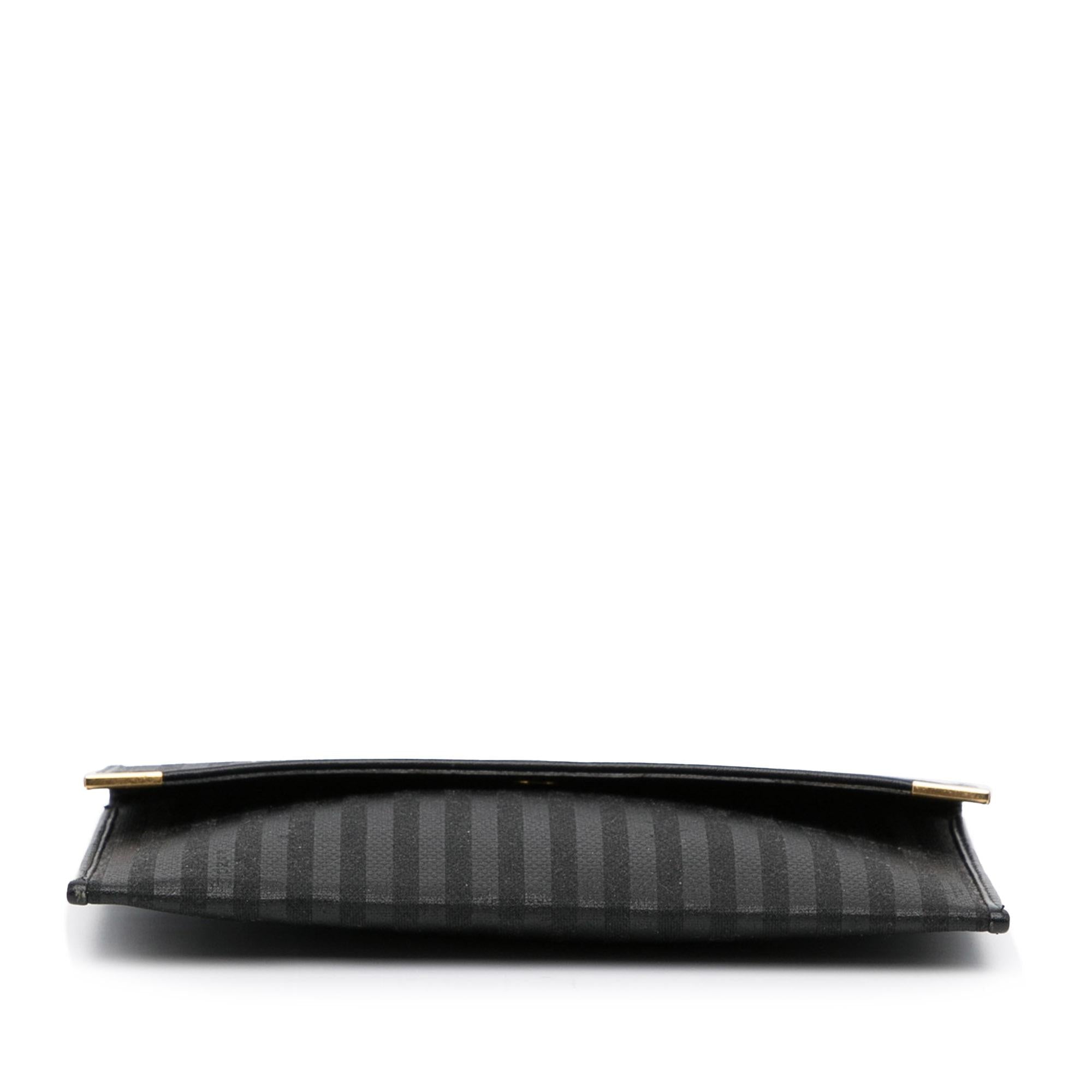 Fendi Striped Canvas Clutch (SHG-LK4Iq8)