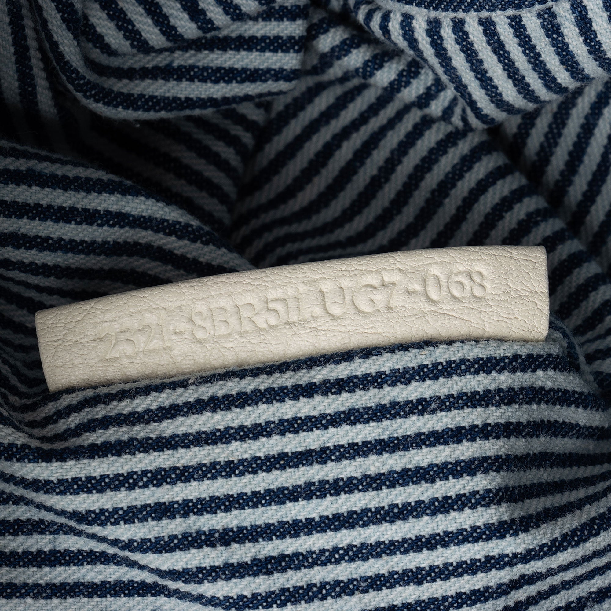 Fendi Striped Denim Spy Satchel (SHF-i8ZclG)