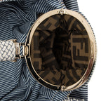 Fendi Striped Denim Spy Satchel (SHF-i8ZclG)