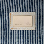 Fendi Striped Denim Spy Satchel (SHF-i8ZclG)