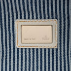 Fendi Striped Denim Spy Satchel (SHF-i8ZclG)