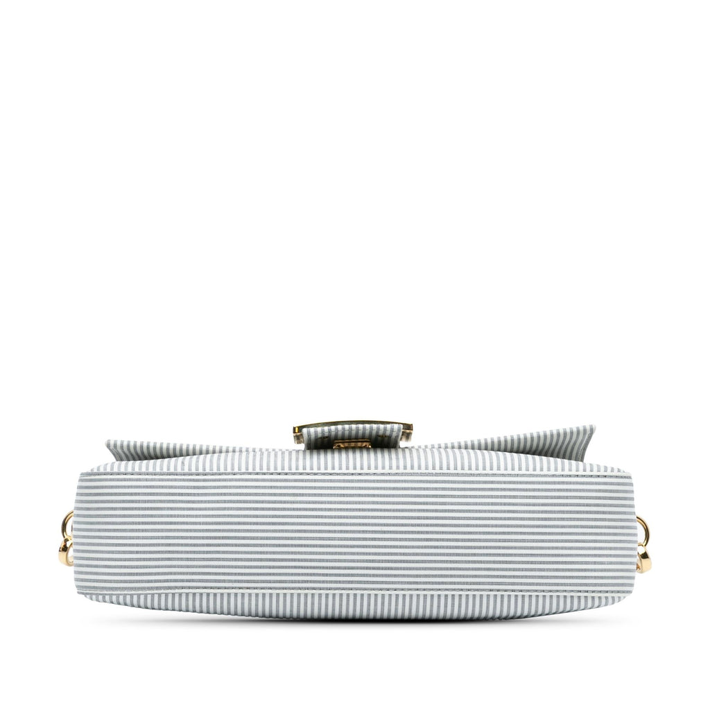 Fendi Striped Jersey Baguette Satchel (SHG-oGykQ5)