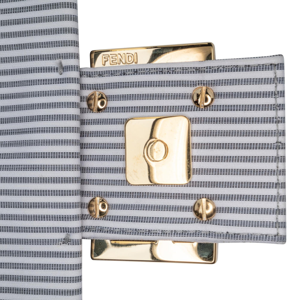 Fendi Striped Jersey Baguette Satchel (SHG-oGykQ5)