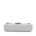 Fendi Striped Jersey Baguette Satchel