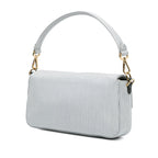 Fendi Striped Jersey Baguette Satchel