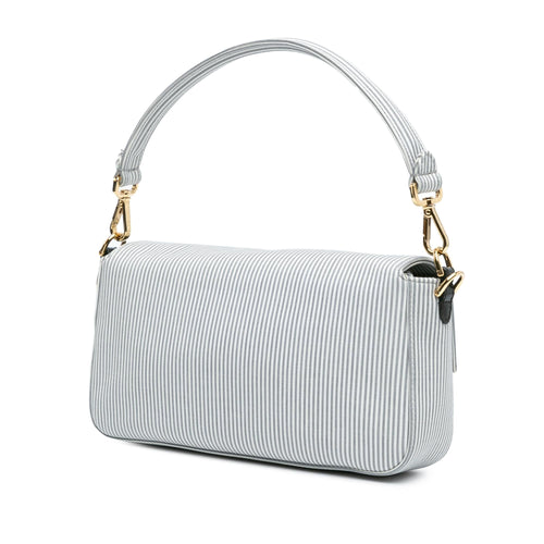 Fendi Striped Jersey Baguette Satchel